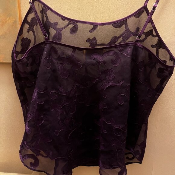 Lacy Purple Tank - Picture 4 of 4